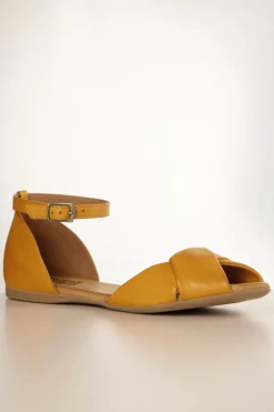 Miz Mooz Kendria Sandalen In Okergeel>Vrouwen Sandalen