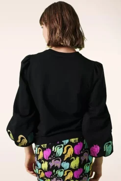 Minueto Kitty Sweatshirt In Zwart><noscript><img width=