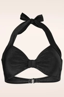 Esther Williams Klassieke Bikinitop In Effen Zwart>Vrouwen Bikini's