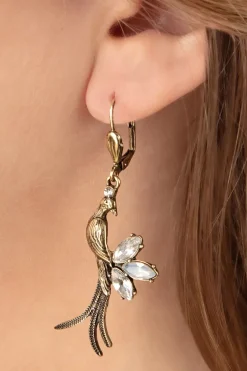 Lovely Kristallen Dwergpapegaaien Oorbellen In Goud>Vrouwen Sieraden
