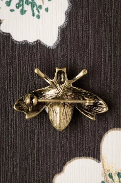 Lovely Kristallen Insectenbroche In Goud>Vrouwen Sieraden