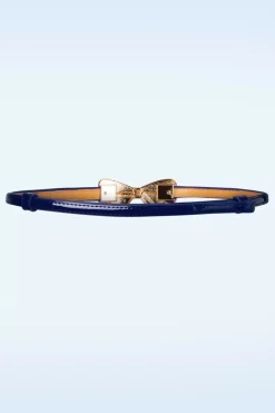 Banned Retro Lana Bow Riem In Donker Blauw>Vrouwen Riemen