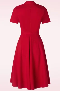 Vintage Diva Laura Lee Swing Jurk In Rood><noscript><img width=