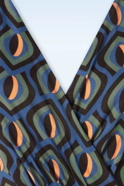 Vintage Chic for Topvintage Laurie Maxi Jurk In Blauw><noscript><img width=