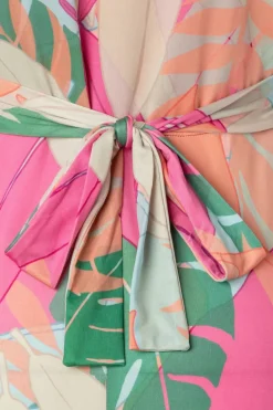 Vintage Chic for Topvintage Laurie Maxi Jurk In Multi Pastle Leaves><noscript><img width=