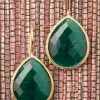 Day&Eve by Go Dutch Label Lavina Stenen Oorbellen In Smaragd>Vrouwen Sieraden