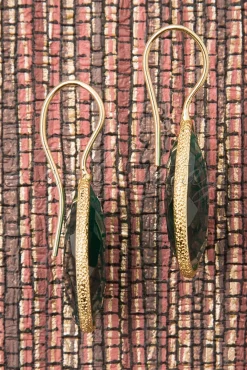 Day&Eve by Go Dutch Label Lavina Stenen Oorbellen In Smaragd><noscript><img width=