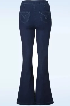 Banned Retro Legs Eleven Uitlopende Broek Van Denim><noscript><img width=