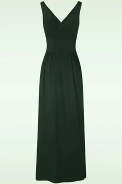 Very Cherry Limone Tricot Jurk In Luxe Flessengroen>Vrouwen Plus Size Jurken