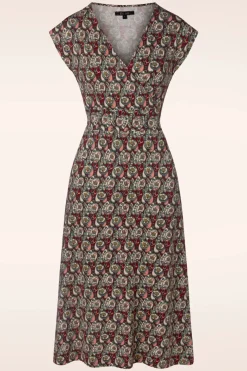 King Louie Lot Navarro Midi-Jurk In True Rood>Vrouwen Midi Jurken