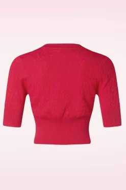 Banned Retro Love Heart Cardigan In Rood>Vrouwen Vestjes