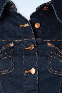 Rock-a-Booty Lucielle Swing Jurk In Donkerdenim><noscript><img width=