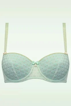 Marlies Dekkers Lucky Clover Padded Balcony Bh In Mintgroen En Goud>Vrouwen Bh's