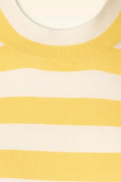 Compania Fantastica Lucy Jumper In Wit En Geel><noscript><img width=