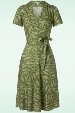 Very Cherry Magnolia Celebes Jurk In Groen>Vrouwen Swing Jurken