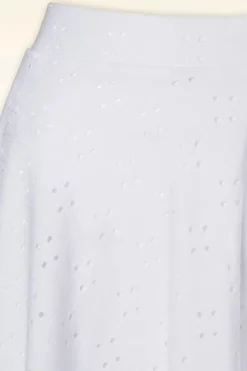 Vintage Chic for Topvintage Mandy Swing Rok In Wit>Vrouwen Rokken