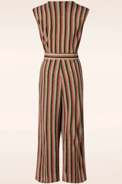 King Louie Mary Piso Stripe Jumpsuit In Zwart>Vrouwen Playsuits & Jumpsuits