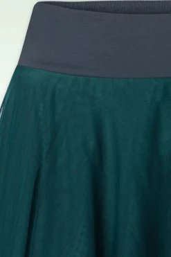 LaLamour Mendy Mesh Gelaagde Rok In Petrol><noscript><img width=