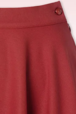 Collectif Clothing Milla Swing Rok In Rood><noscript><img width=