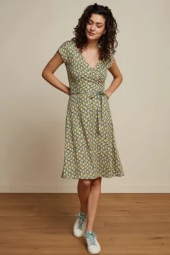 King Louie Mira Merlini Jurk In Woodbine Groen><noscript><img width=