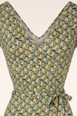 King Louie Mira Merlini Jurk In Woodbine Groen><noscript><img width=