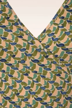 King Louie Mira Merlini Jurk In Woodbine Groen><noscript><img width=