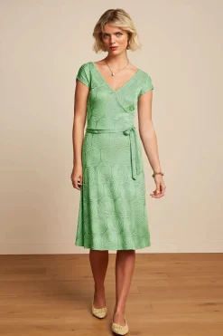 King Louie Mira Pop-Up Jurk In Mineraalgroen>Vrouwen Plus Size Jurken