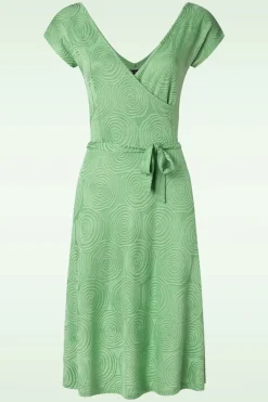 King Louie Mira Pop-Up Jurk In Mineraalgroen>Vrouwen Plus Size Jurken