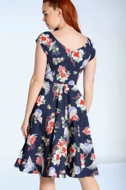 Bunny Misa Swing Jurk In Marineblauw><noscript><img width=