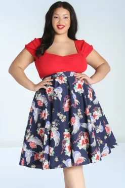 Bunny Misa Swing Rok In Marineblauw><noscript><img width=