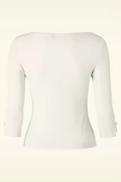 Banned Retro Modern Love Top In Ivoor>Vrouwen Truitjes