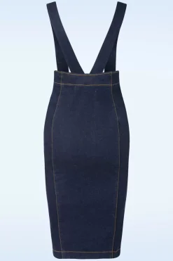 Rock-a-Booty Mona Lee Pencil Rok In Classic Denim><noscript><img width=