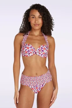 TC Beach Multiway Summer Flowers Bikinitop In Paars>Vrouwen Bikini's