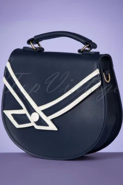 Banned Retro Nautical Kelly Lee Handtas In Marineblauw><noscript><img width=