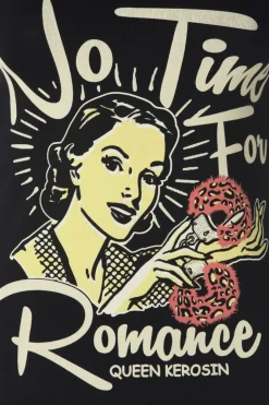 Queen Kerosin No Time T-Shirt In Zwart><noscript><img width=