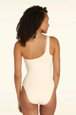 TC Beach One Shoulder Badpak In Ecru>Vrouwen Badpakken