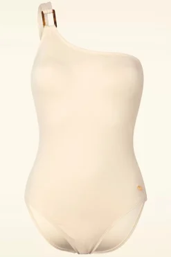 TC Beach One Shoulder Badpak In Ecru><noscript><img width=
