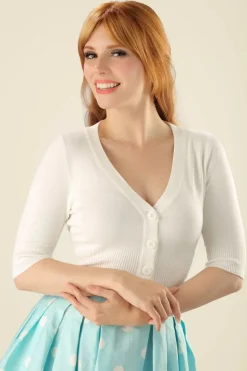 Banned Retro Overload Vest In Ivoorwit>Vrouwen Vestjes