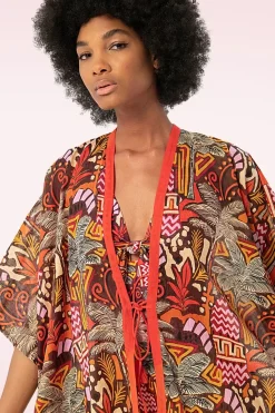 Surkana Palma Kimono In Multi>Vrouwen Pareo's & Zonnehoeden