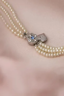 Lovely Parijs Parels Kristal Ketting><noscript><img width=