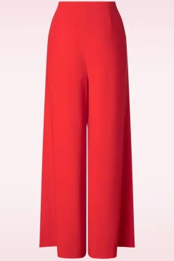 King Louie Peppa Broek Woven Crepe In Vurig Rood><noscript><img width=
