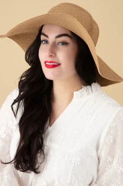 Amici Porto Stro Floppy Hoed In Camel>Vrouwen Hoeden & Fascinators