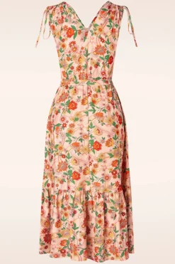 Vixen Rainbow Floral Flare Jurk In Licht Roze><noscript><img width=