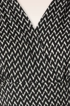 Vixen Reese Short Sleeve Jurk In Zwart>Vrouwen Swing Jurken