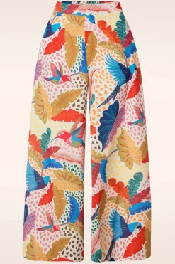 Traffic People Rio Tropical Flare Pantalon In Multi>Vrouwen Broeken