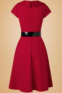 Glamour Bunny Business Babe Rita Marlow Jurk In Lippenstiftrood><noscript><img width=