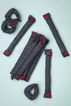 Lieblingsstucke By JuttaVerena Rock The Dots - Set Van 12 Krulspelden In Marineblauw>Vrouwen Haarstyling
