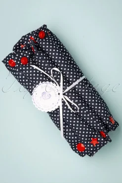 Lieblingsstucke By JuttaVerena Rock The Dots - Set Van 12 Krulspelden In Marineblauw><noscript><img width=