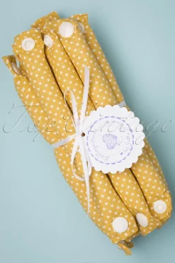 Lieblingsstucke By JuttaVerena Rock The Dots - Set Van 12 Krulspelden In Geel>Vrouwen Haarstyling
