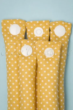 Lieblingsstucke By JuttaVerena Rock The Dots - Set Van 12 Krulspelden In Geel>Vrouwen Haarstyling